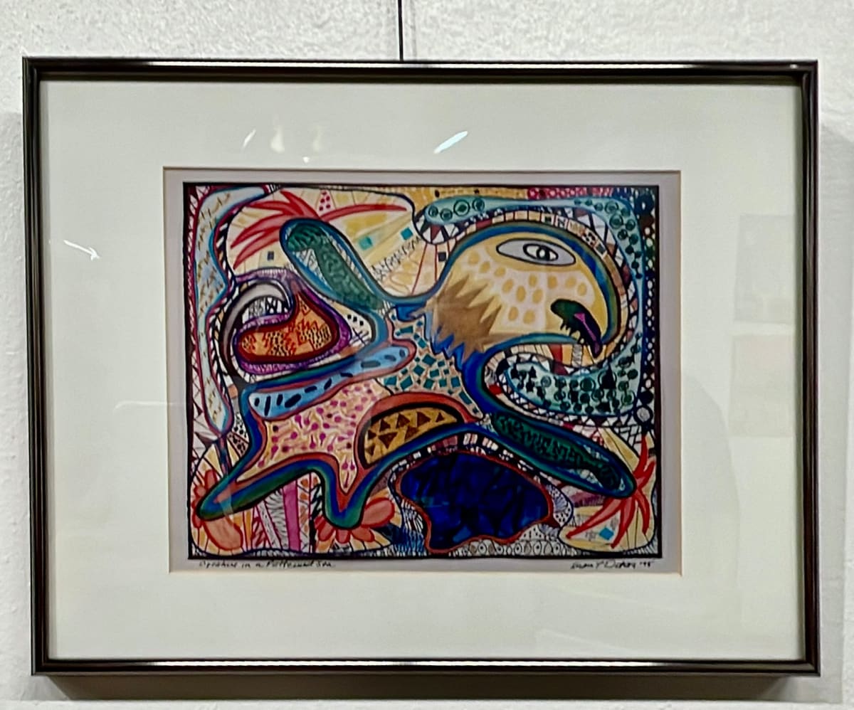 Creature in a Patterned Sea  (Small) by Susan Detroy 