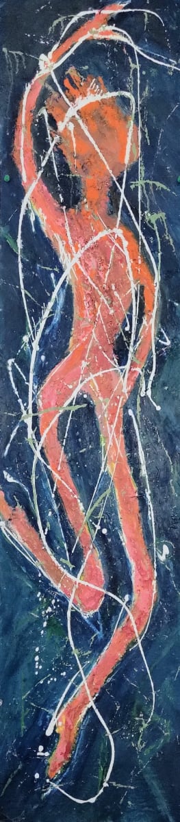 Dancing Figure 2 by SP Estes    (aka Scotti Susan)  Image: oil and acrylic on board