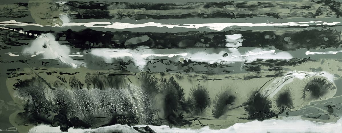 Storm by SP Estes  Image: acrylic, oil, glue, salt on canvas