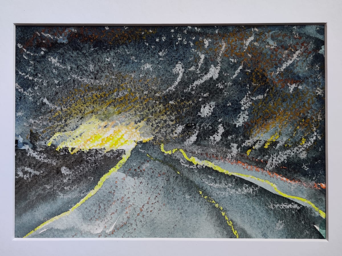 winter road (snow) by Heather Lewis  Image: Driving through snowflakes. They swirl towards the car in a particular way. 