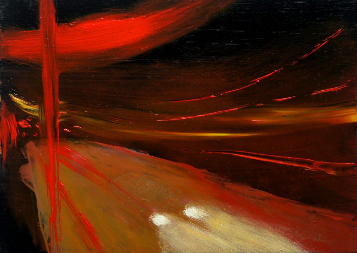 night car on the freeway by Heather Lewis  Image: Who knows what paths have crossed?