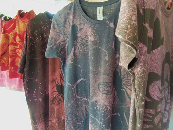 art garment 4 by Heather Lewis  Image: Art on men's and women's sizes, various colors and styles.