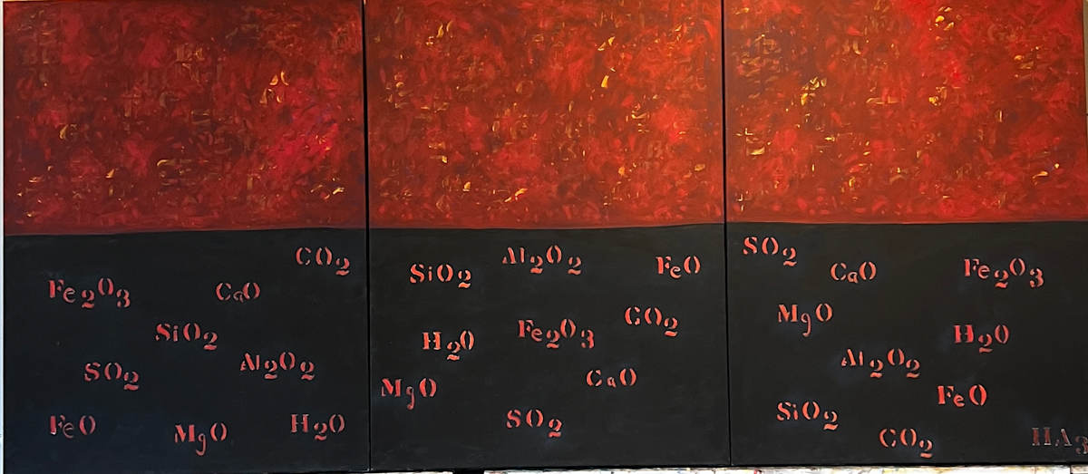 "Lava-triptych" by hugo anderson 