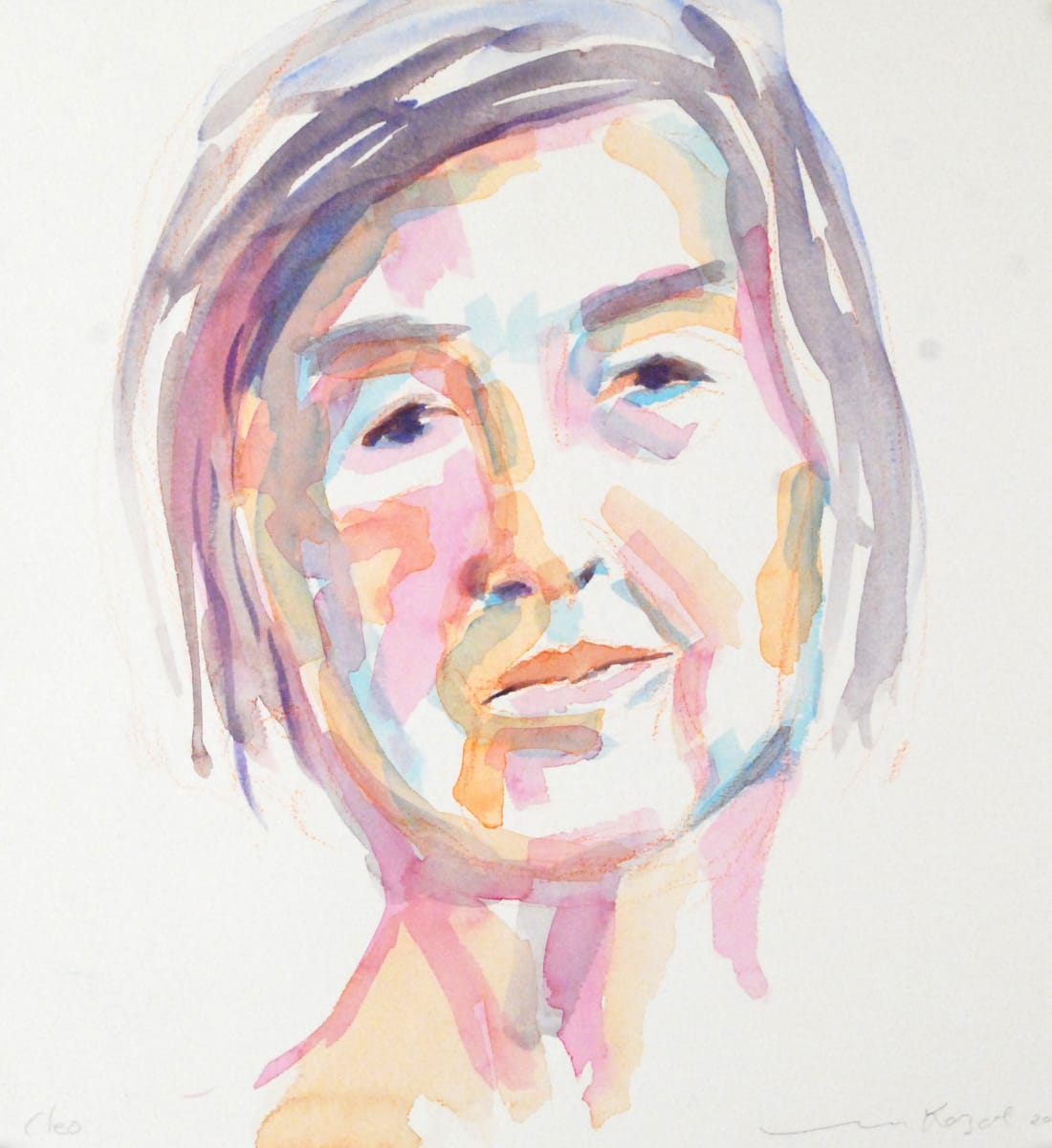 Cleo by Melanie Kozol  Image: Watercolor Portrait