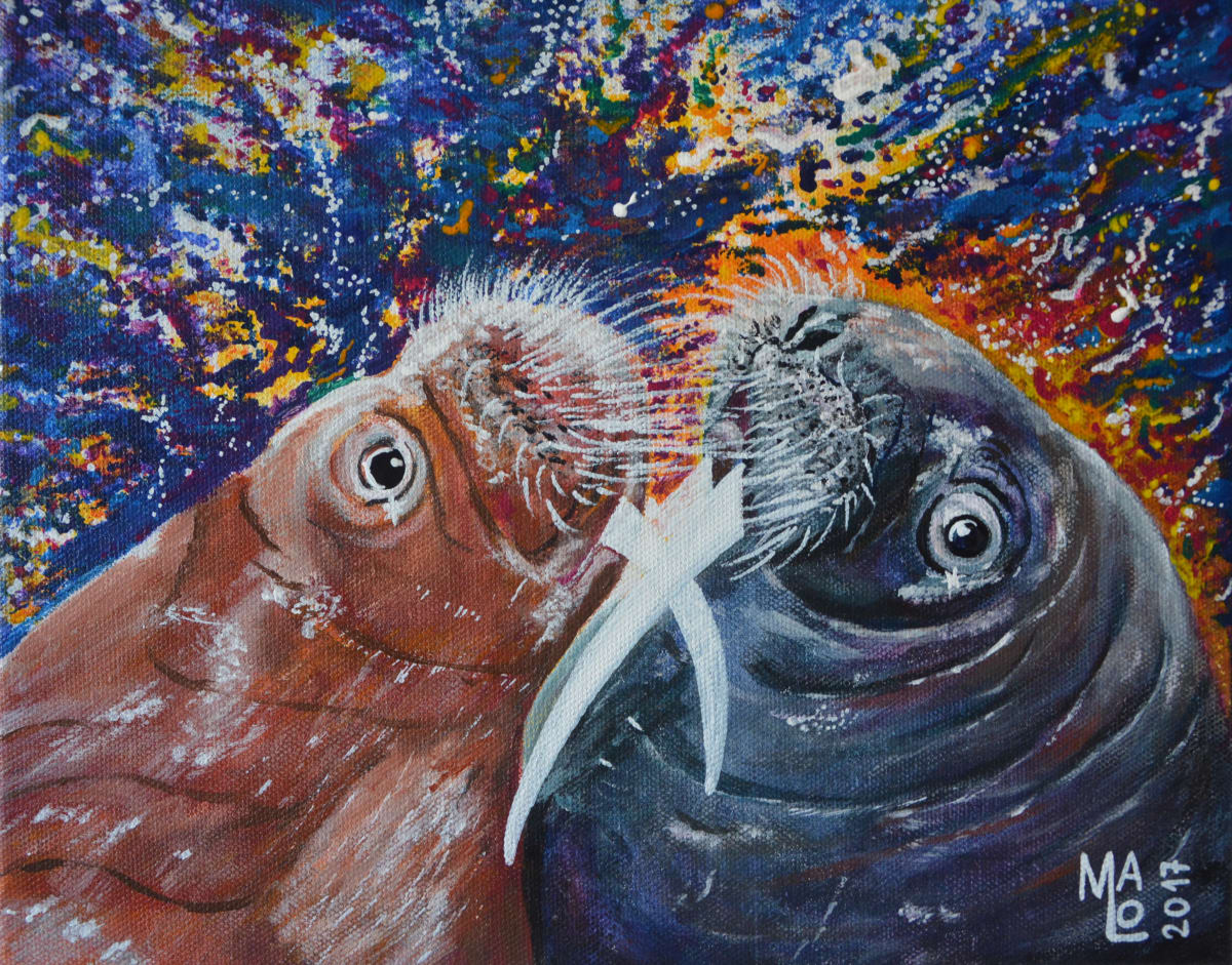 KISSING WALRUSES /KÜSSENDE WALROSSE 