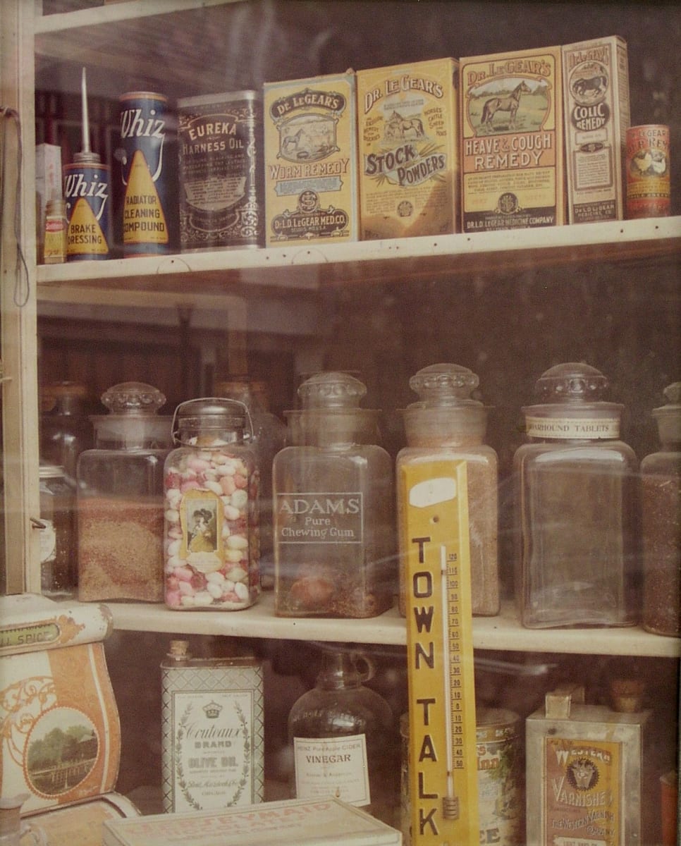 Grandma's Cupboard by Jerry Valdez  Image: "Grandma's Cupboard" by Jerry Valdez, 1978