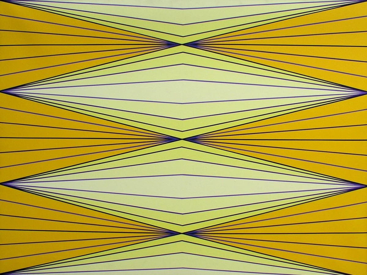 Optic Yellow and Blue by Ruth Wahl  Image: "Optic Yellow and Blue" by Ruth Wahl, 1978