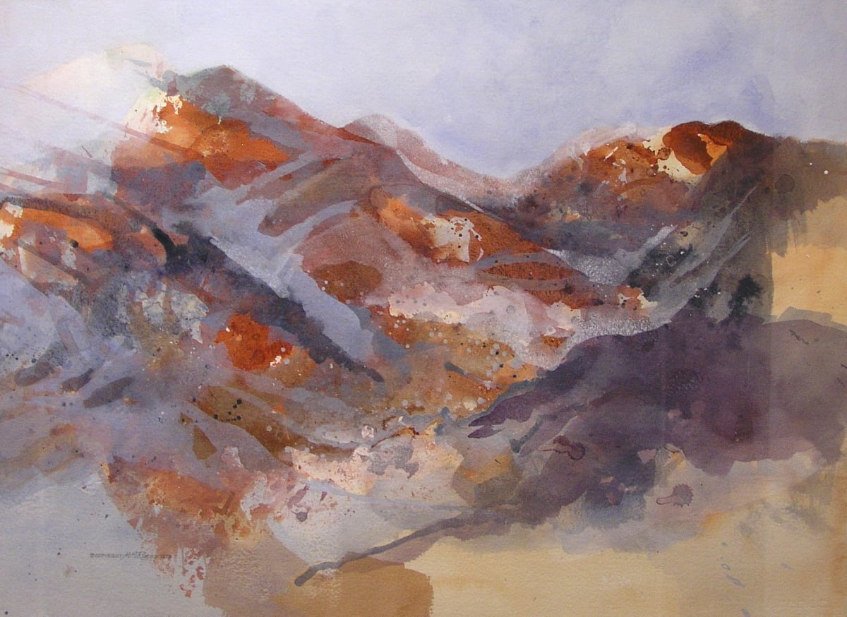 Sky and Wind Over Mountains by Mary M. Riney  Image: "Sky and Wind Over Mountains" by Mary M. Riney, 1978