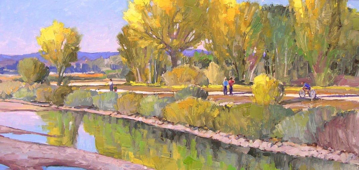 Untitled - South Platte River trail scene by Kim Mackey  Image: "Untitled - South Platte River trail scene" by Kim Mackey, 1993.