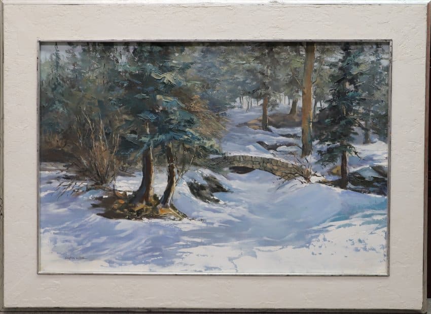Winter's Morn, Evergreen, Colorado by Ruth Wahl  Image: "Winter's Morn, Evergreen, Colorado," painting by Ruth Wahl, c.1977