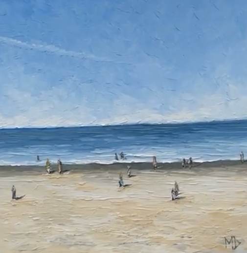 Splash by Meredith  dubois  Image: Splash.  The Best days of my childhood were spent by the ocean.  Splashing in waves building sand castles, making sand potions.  A Childs imagination goes wild in this vas and magical place we call a beach day.