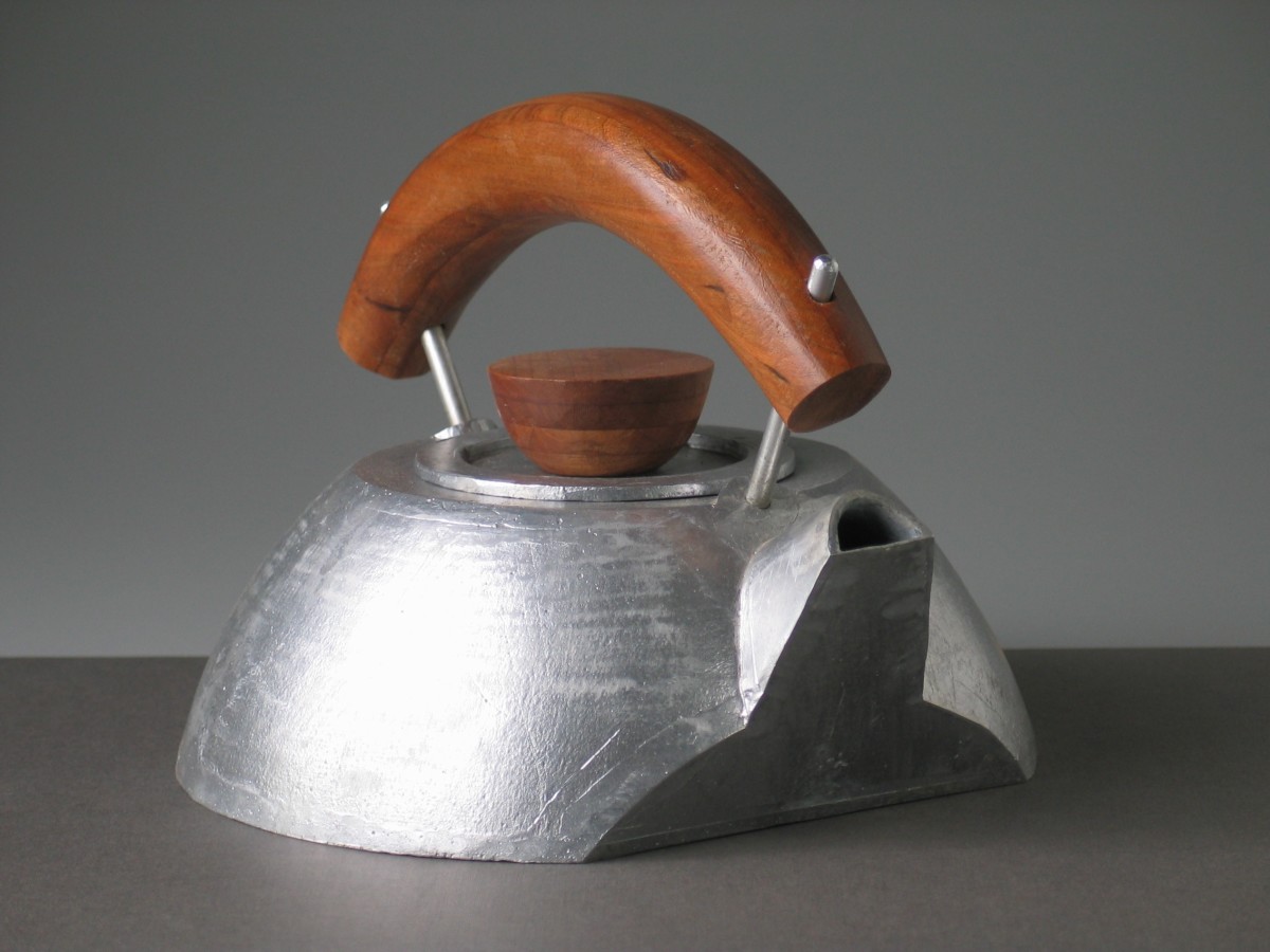 Curved Handle Tea Pot by William Underhill 