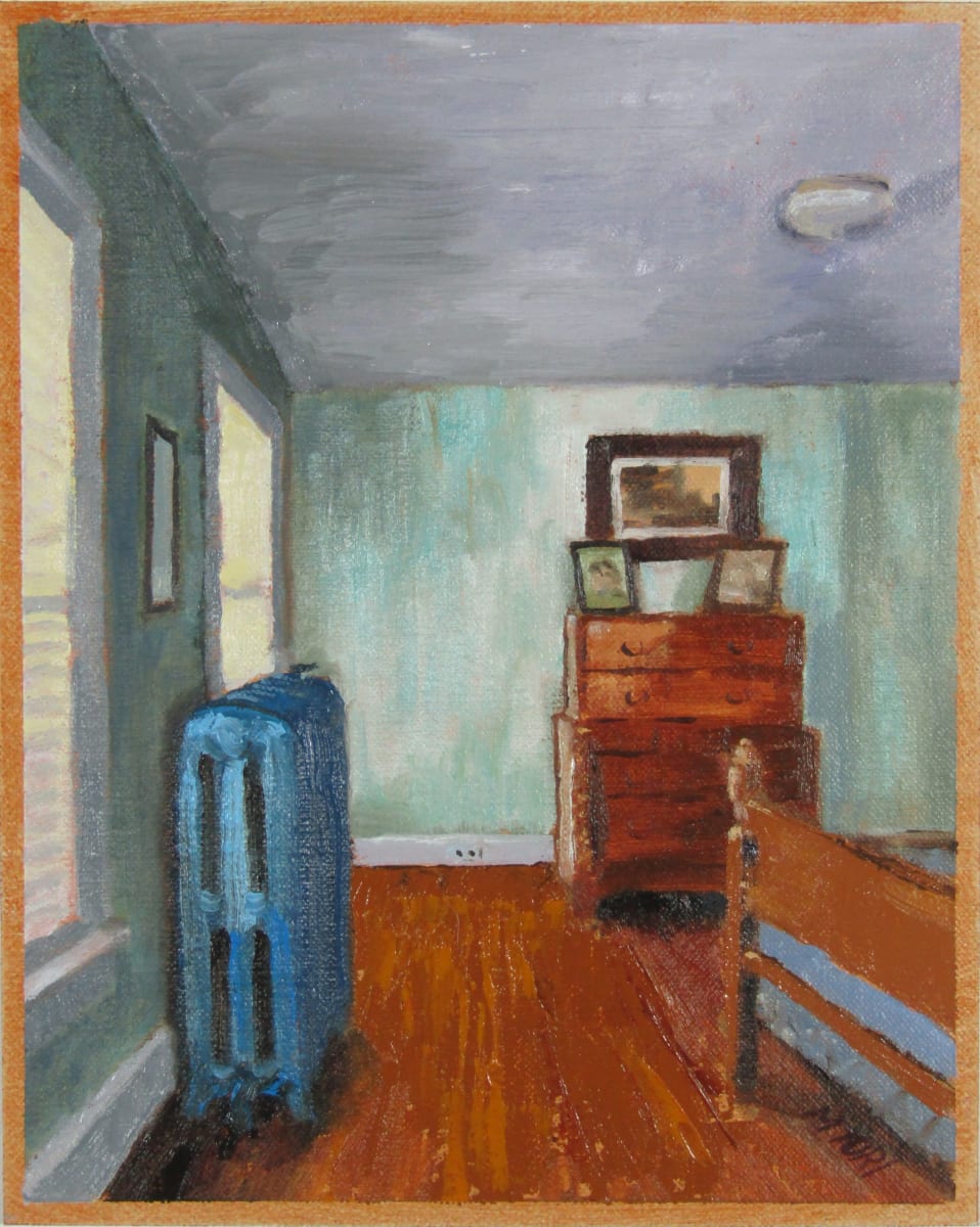 My Old Room by Mia Turi  Image: The room my sister and I shared as kids, as it looks now.  It was much more crowded then (and not as neat, either). The old steam radiator was cleaned up and painted a nice, deep teal that makes it the focal point of the room. So many memories...