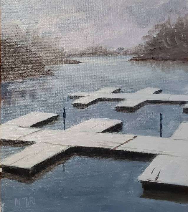 Untitled (Docks in Snow), Image 2.