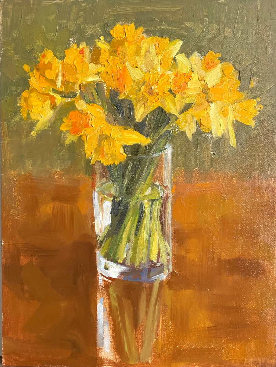Rainy Day Daffodils by Katherine Grossfeld 