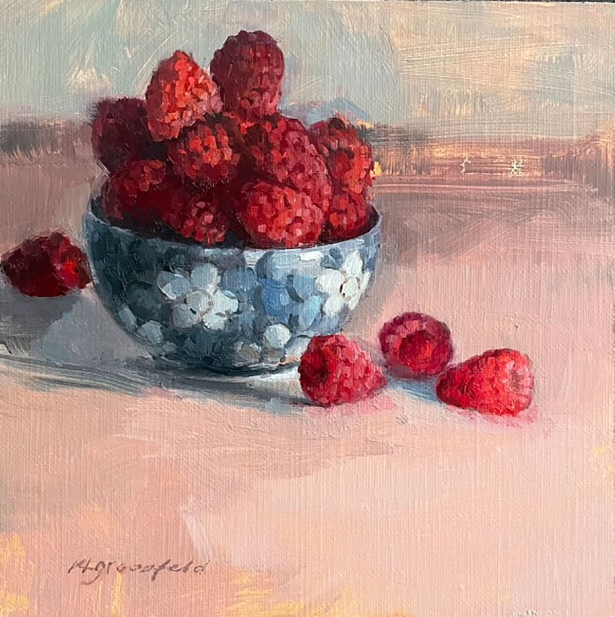 Raspberry Overflow by Katherine Grossfeld 