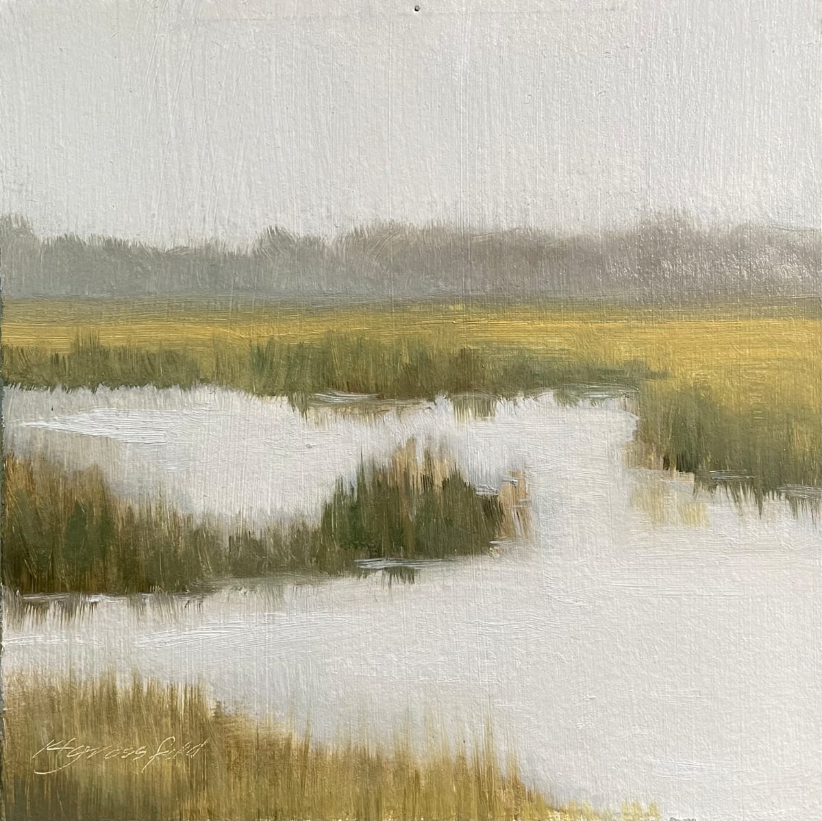Salt Marsh Rain by Katherine Grossfeld 