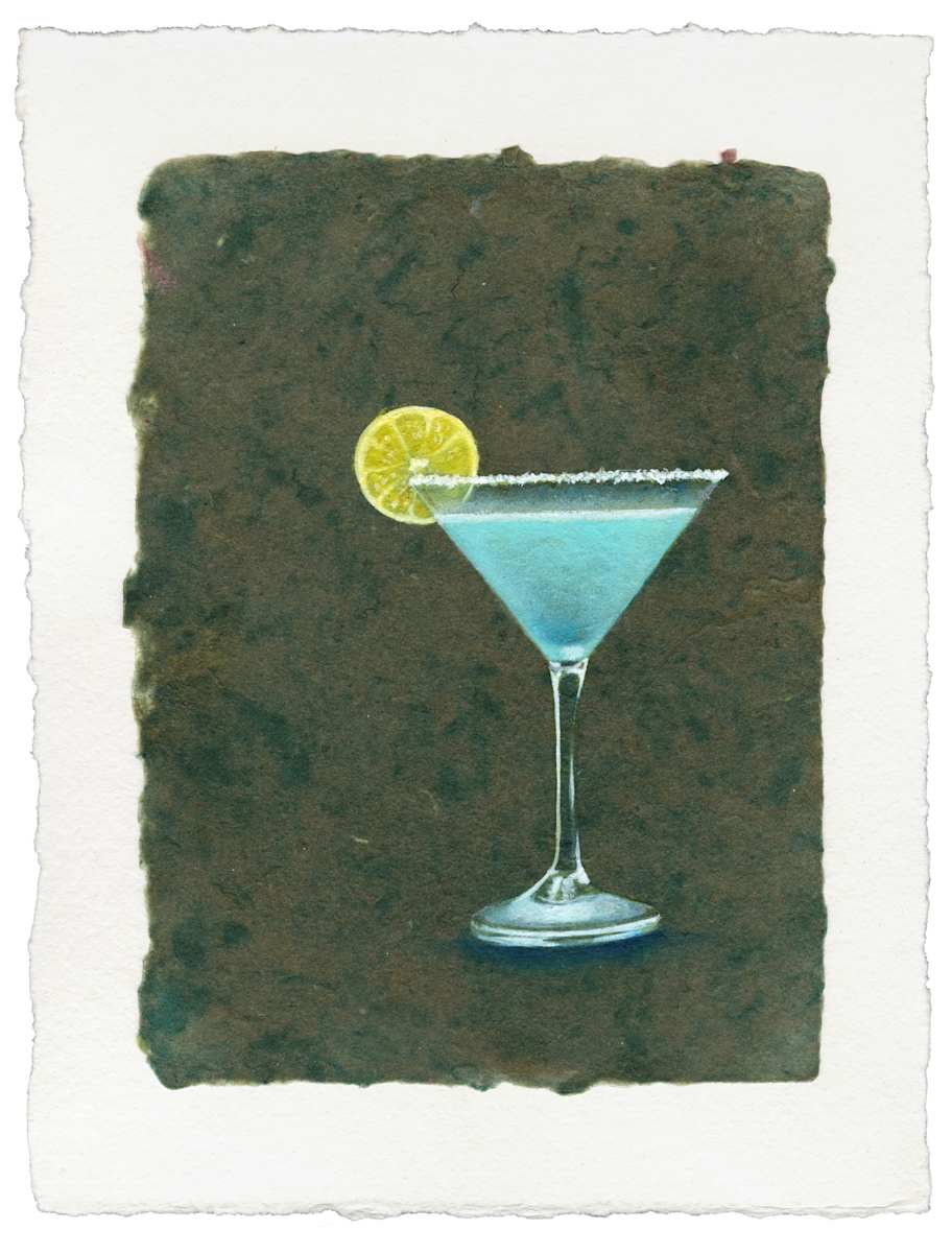 Lemon Blue Cocktail by Linda Chido, Image 1.
