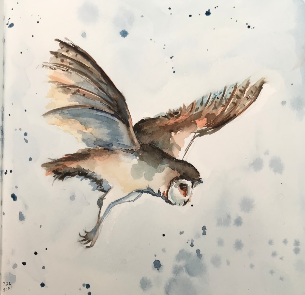 Flying Owl by Linda Chido 