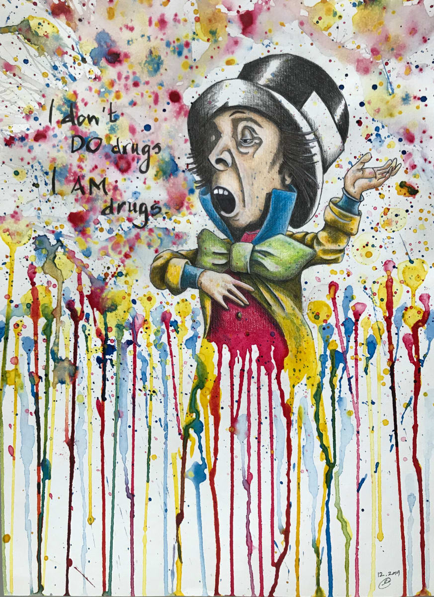 #12 The Mad Hatter Drippings by Linda Chido 