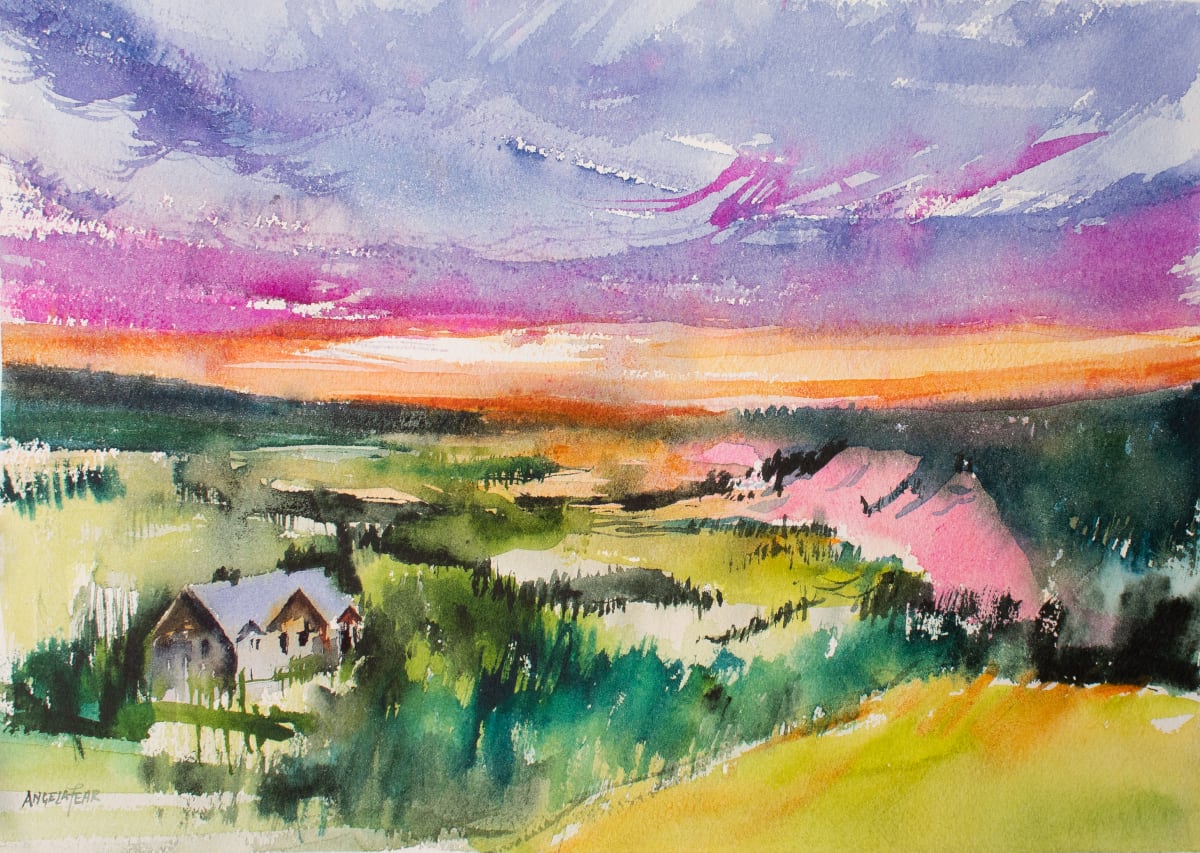 River Valley Sunset by Angela Fehr 