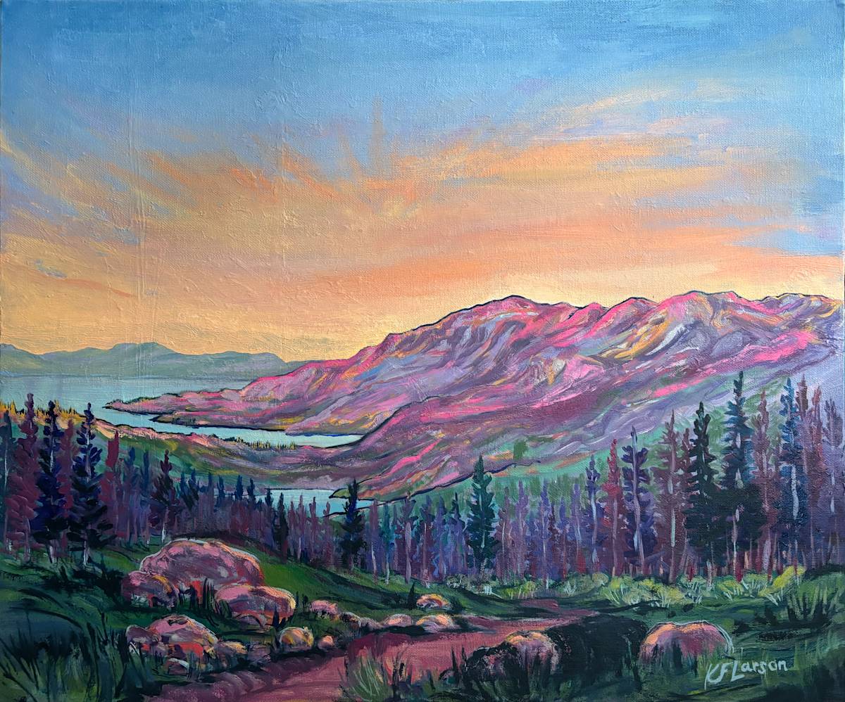 Glacial Lake Descent by Kelly Frappier Larson 