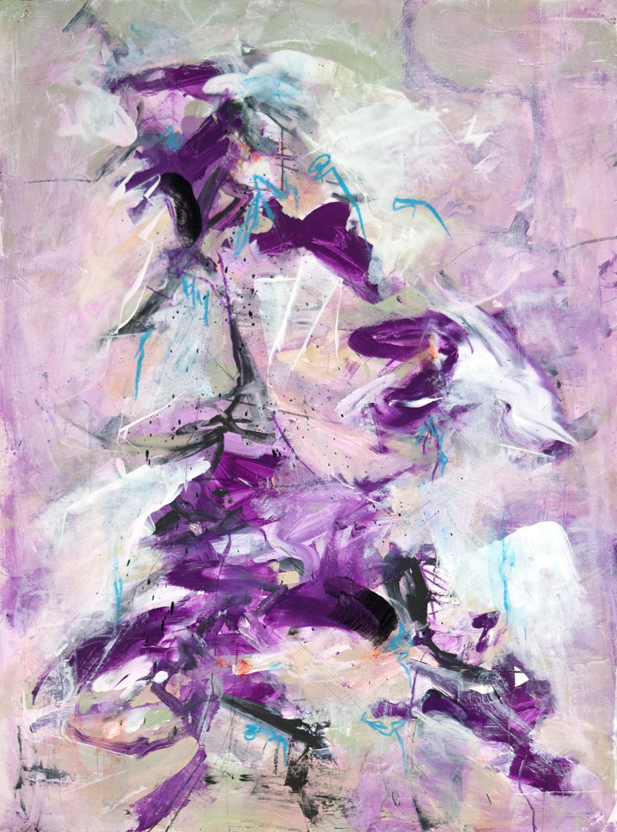 Purple Mountain Creek by Barbara Martin 