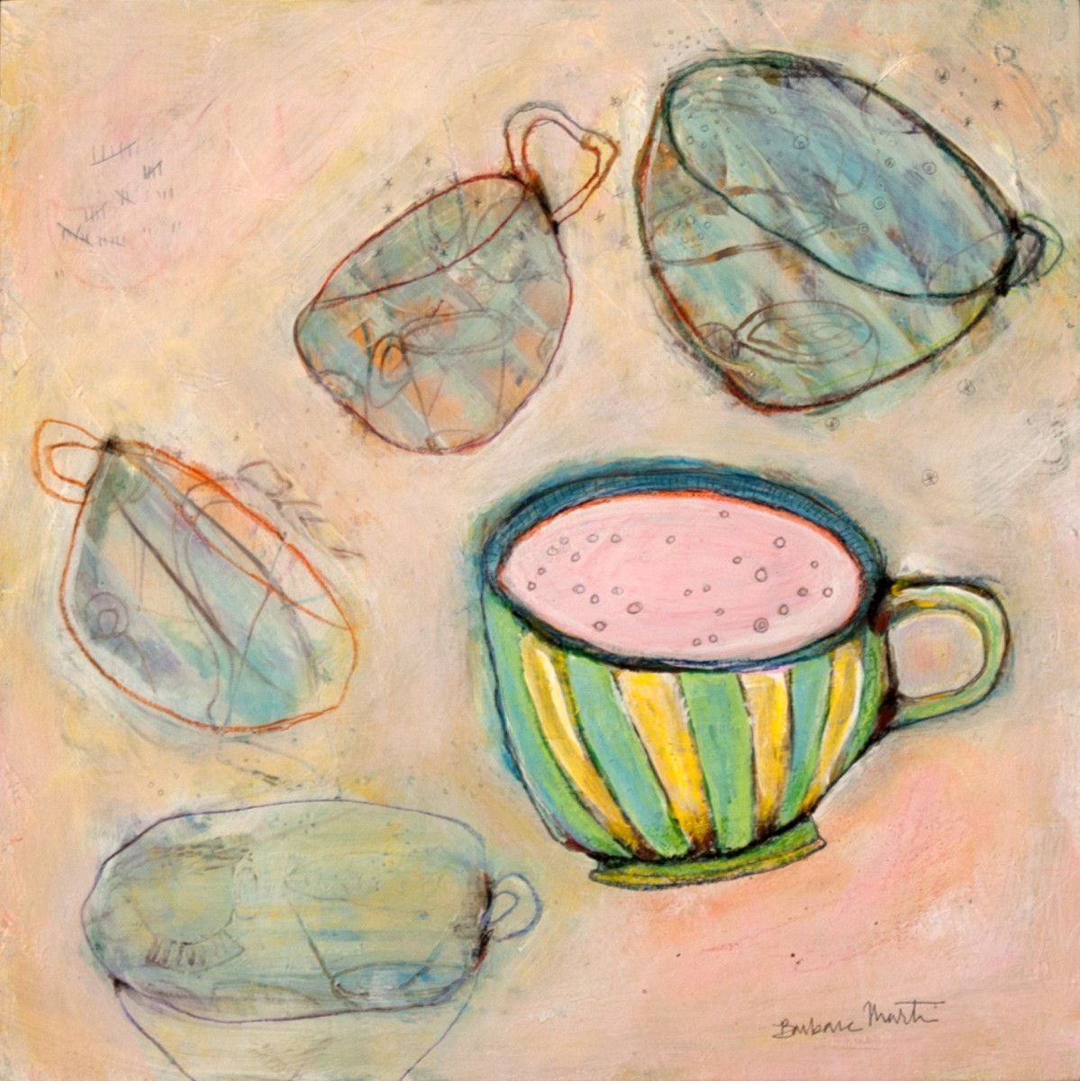 Spinning Cups by Barbara Martin 