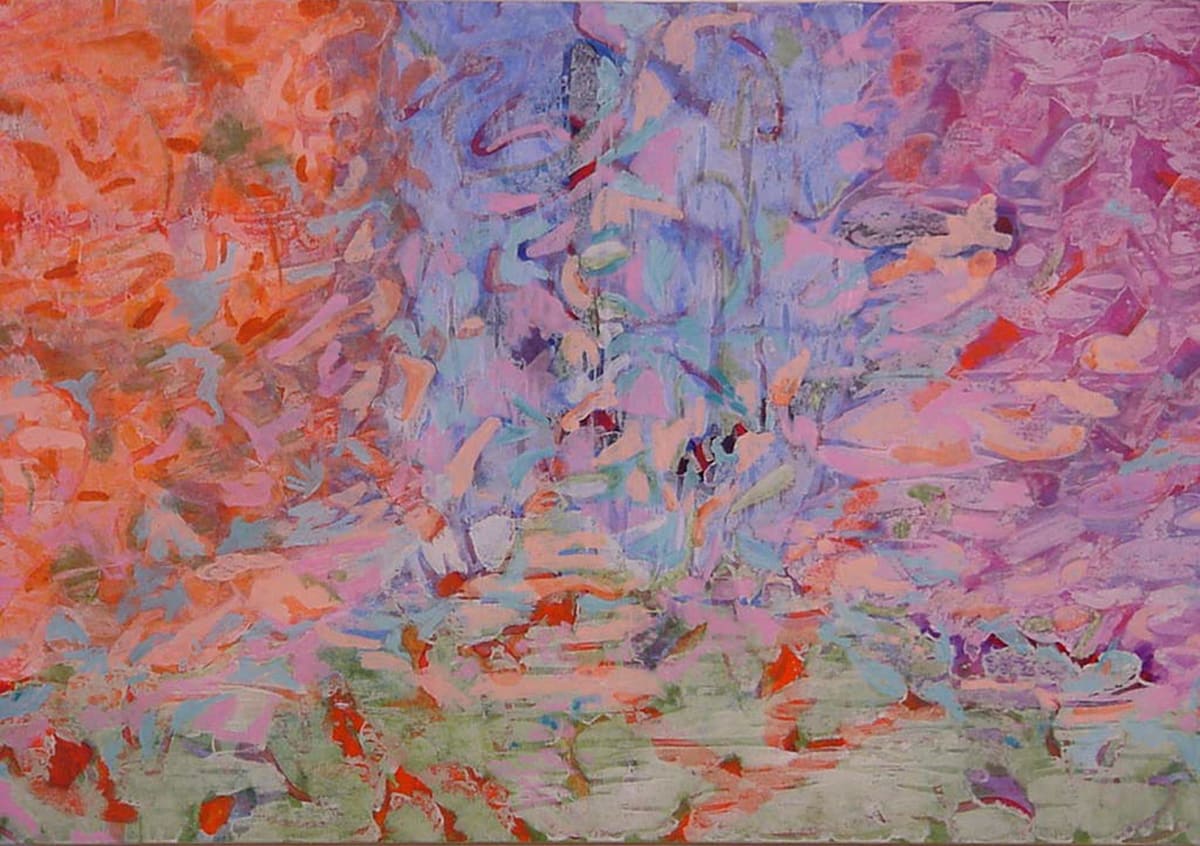 Expansive Spring II by Cassandra Jennings Hall  Image: Expansive Spring II Acrylic on Canvas 24x48 