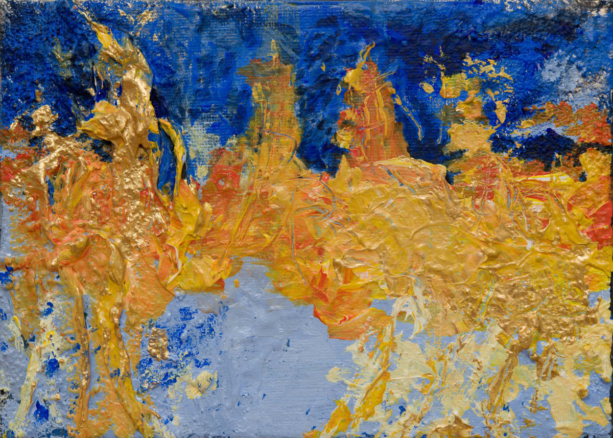 Fire on the Beach | Framed by Nanette Moss 
