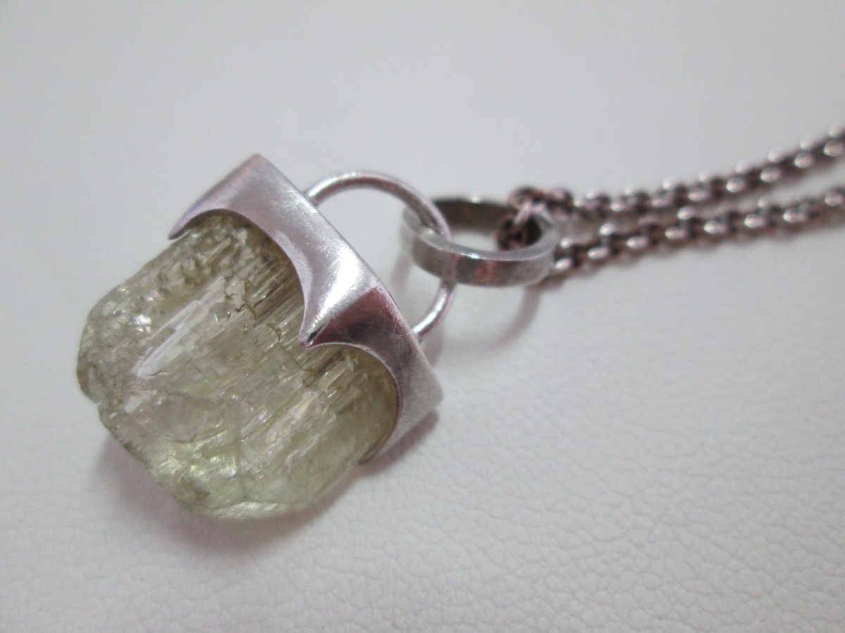 Green Quartz Necklace by Hollis Bauer 