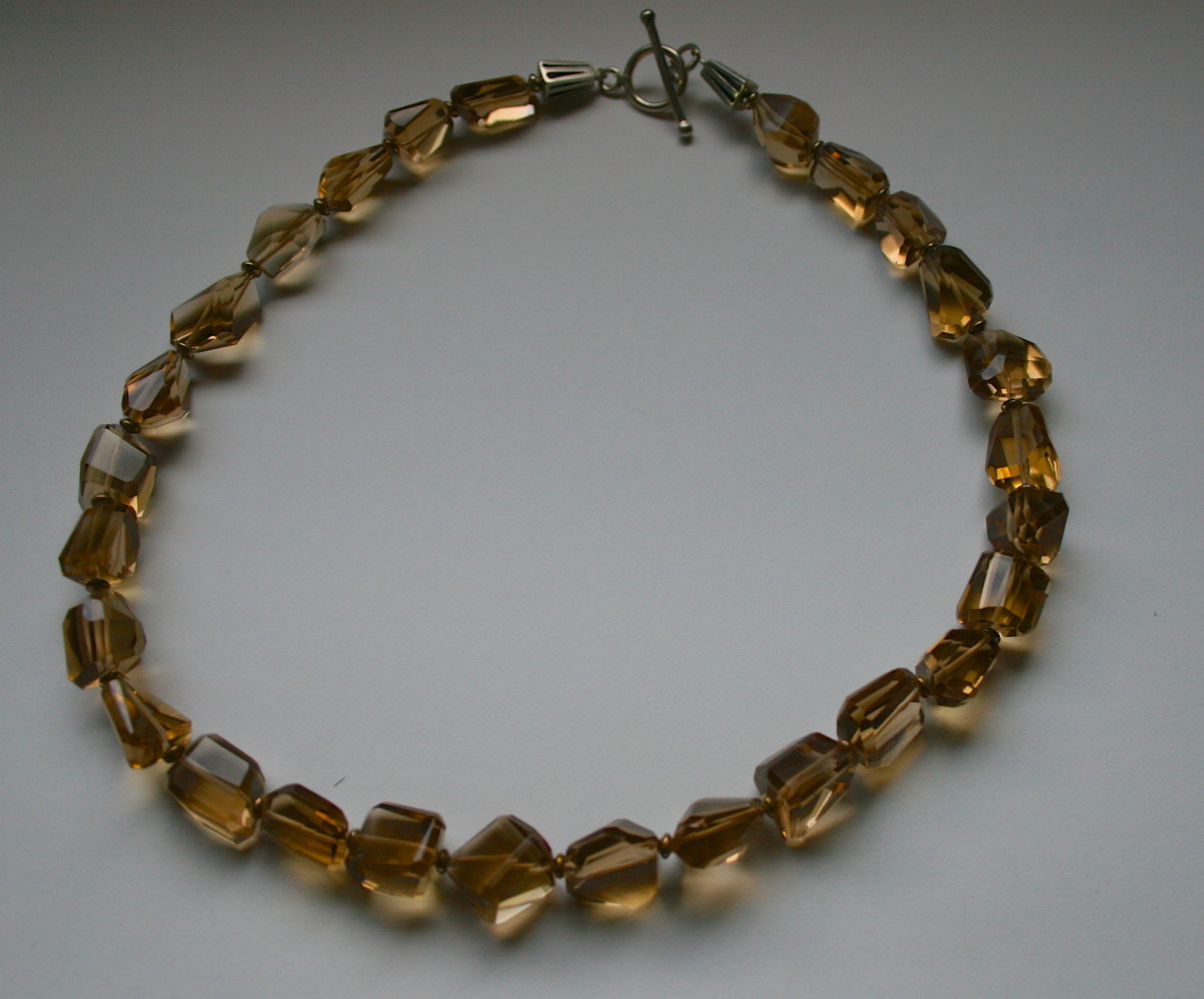 Champagne Quartz Necklace by Hollis Bauer 