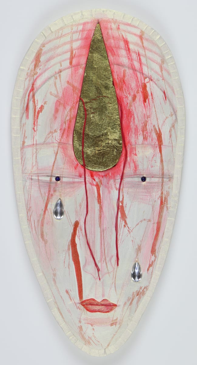 Untitled  ("Buddha" Faces Wall Sculpture Series) by Audra Skuodas 