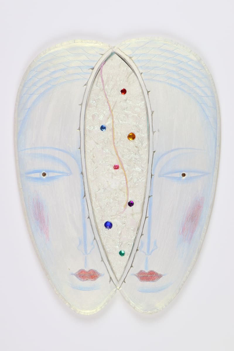 Untitled  ("Buddha" Faces Wall Sculpture Series) by Audra Skuodas 