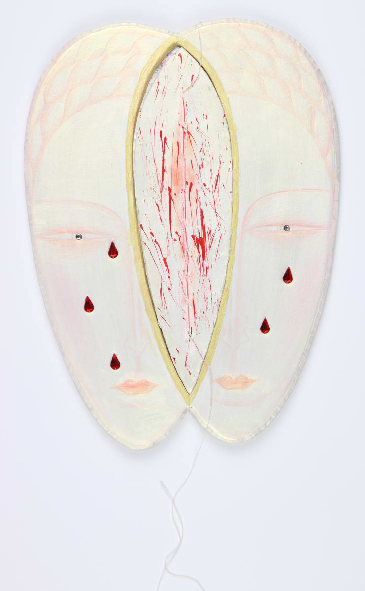 Untitled  ("Buddha" Faces Wall Sculpture series) by Audra Skuodas 