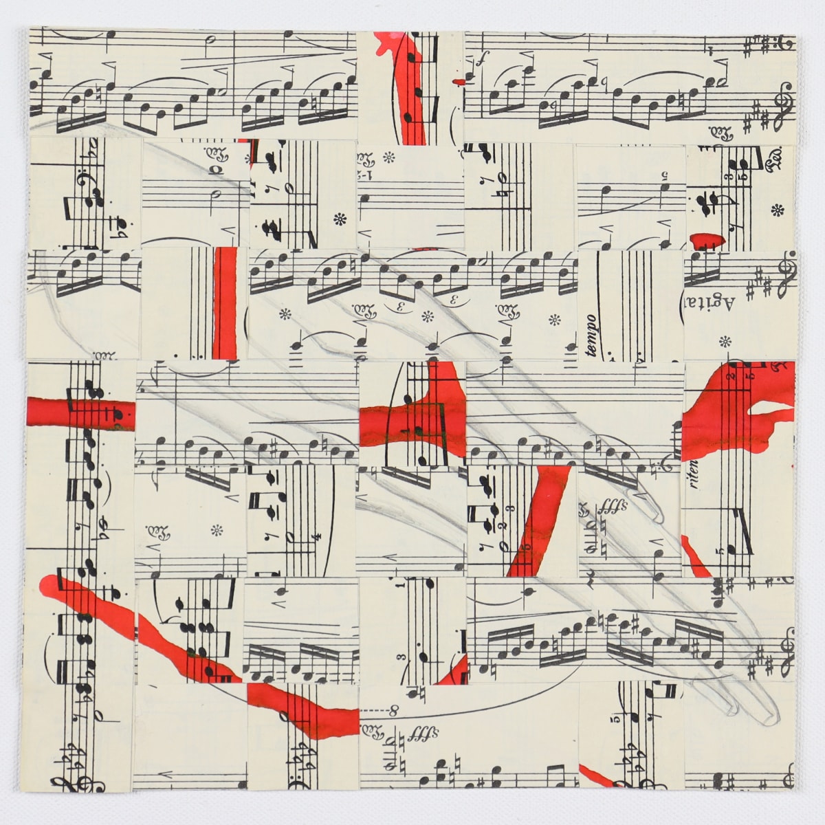 Untitled (Small Woven Collage) by Audra Skuodas 