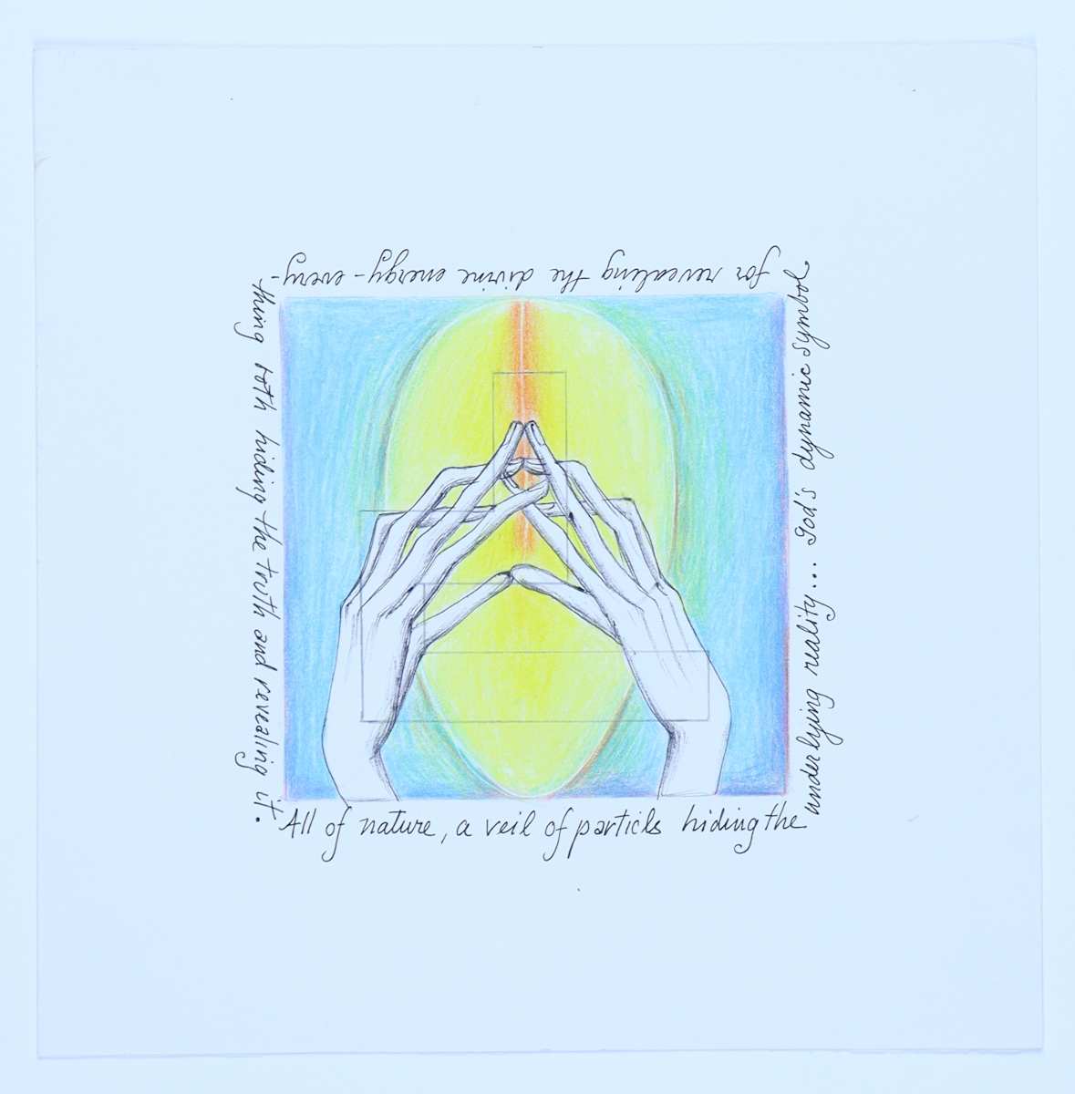 Untitled by Audra Skuodas  Image: All of nature, a veil of particles hiding the underlying reality. . . God's dynamic symbol for revealing the divine energy everything both hiding the truth and revealing it.  