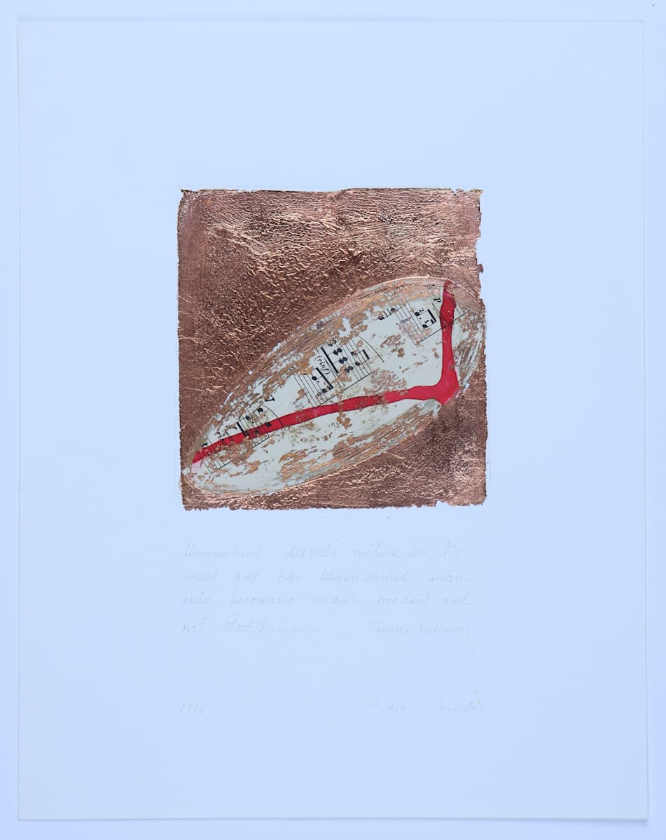 Untitled by Audra Skuodas  Image: Humankind despoils nature by its greed and has breainwashed man into becomenig man's product and not God's, -- Tenesee Willimas