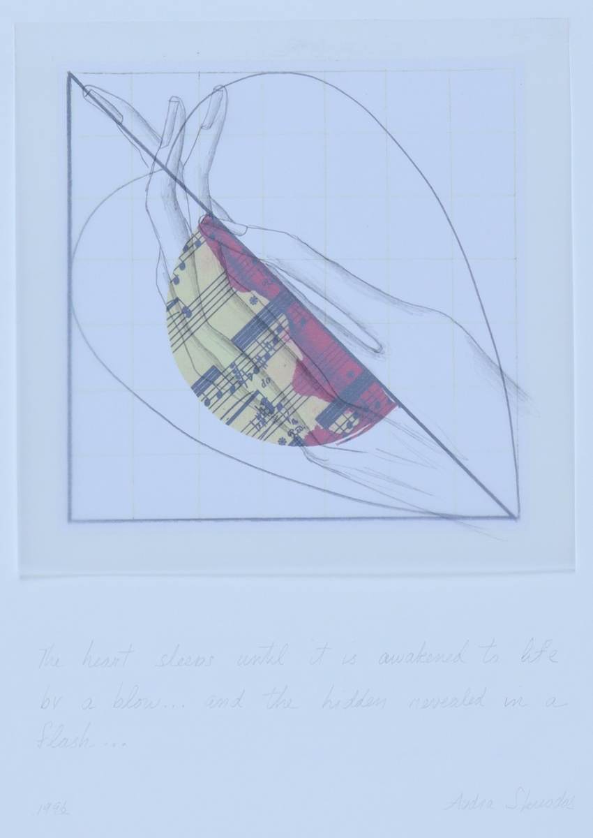 Untitled by Audra Skuodas  Image: The heart sleeps until it is an awakend to life by a blow.  .and the hidden reealed in a flash. . . // Imagine discovering the crumpled body of your daughter left to die after being gunned down -- the residue of an abstract cause . .  obliterating games of power and profit.