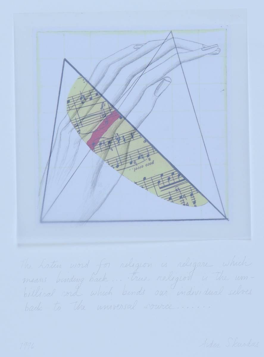 Untitled by Audra Skuodas  Image: The Latin word for religion is religare which means binding back. . . True religion is the umbilical cord which binds our individual selves back to the universal source. . . 