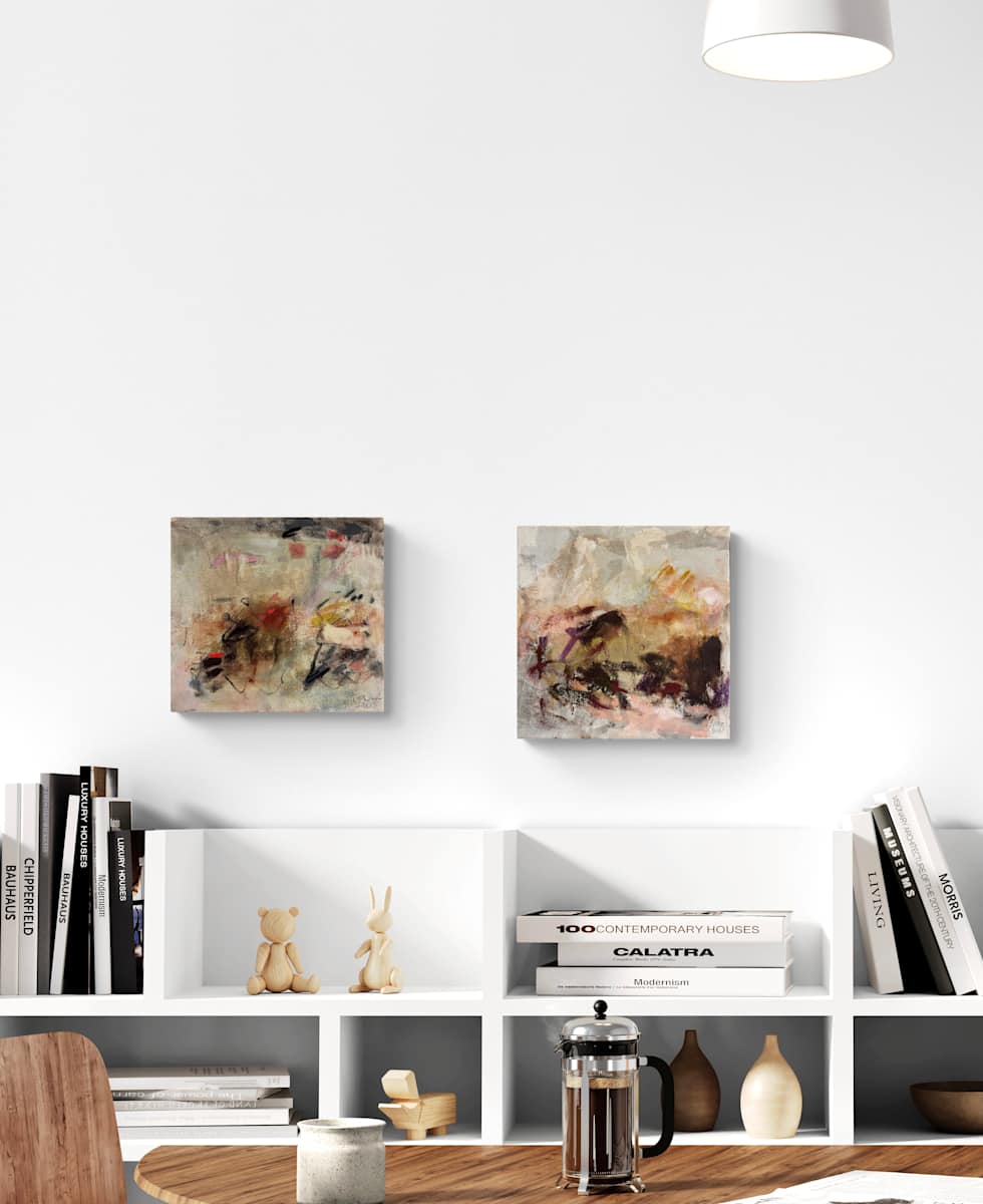 Southern landscape I and II by Petra Schott 