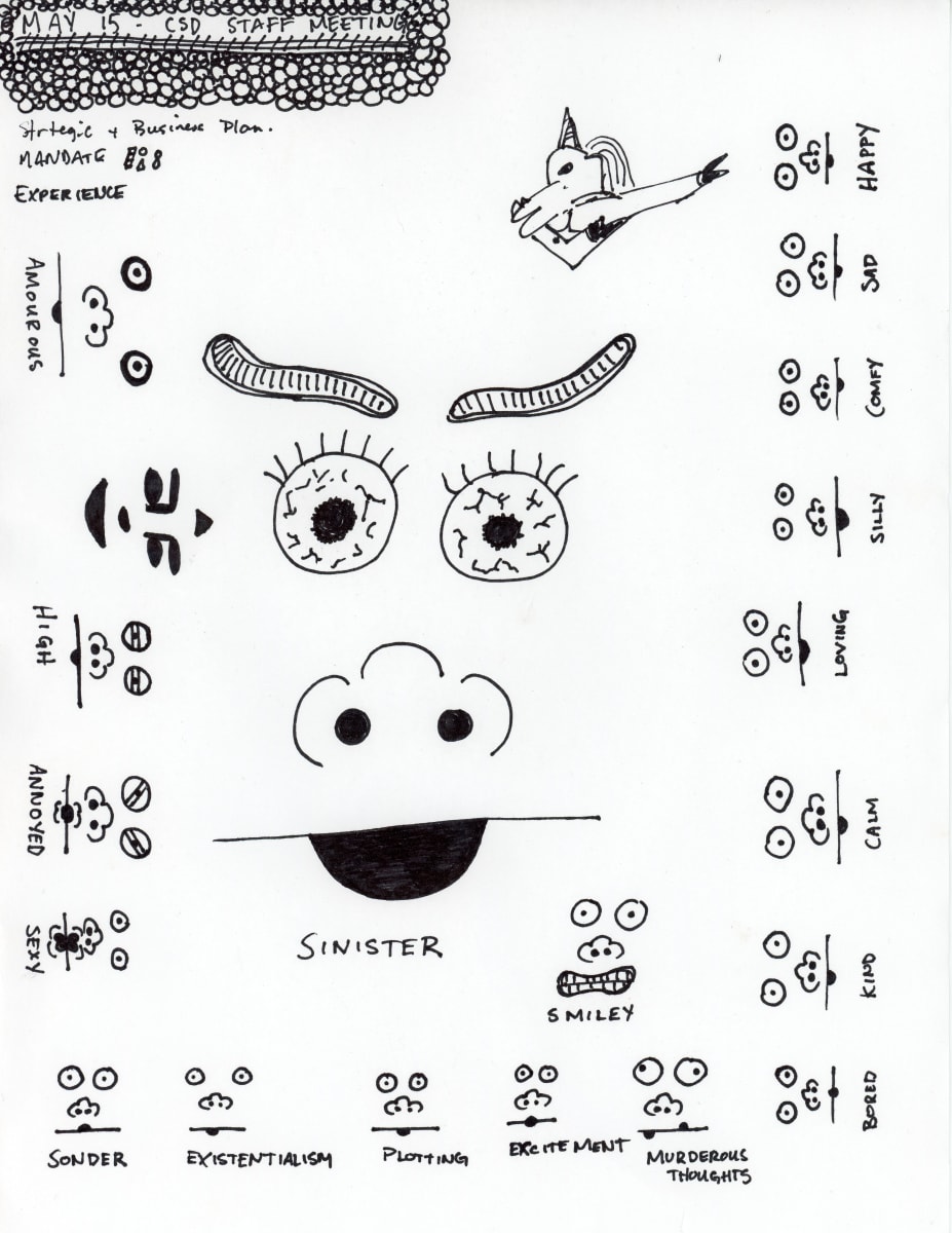 Staff Meeting May 15, 2023 by Jairus Bilo  Image: Staff Meeting Sketch