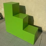 Green Stair Display by Alexandria Knapik 