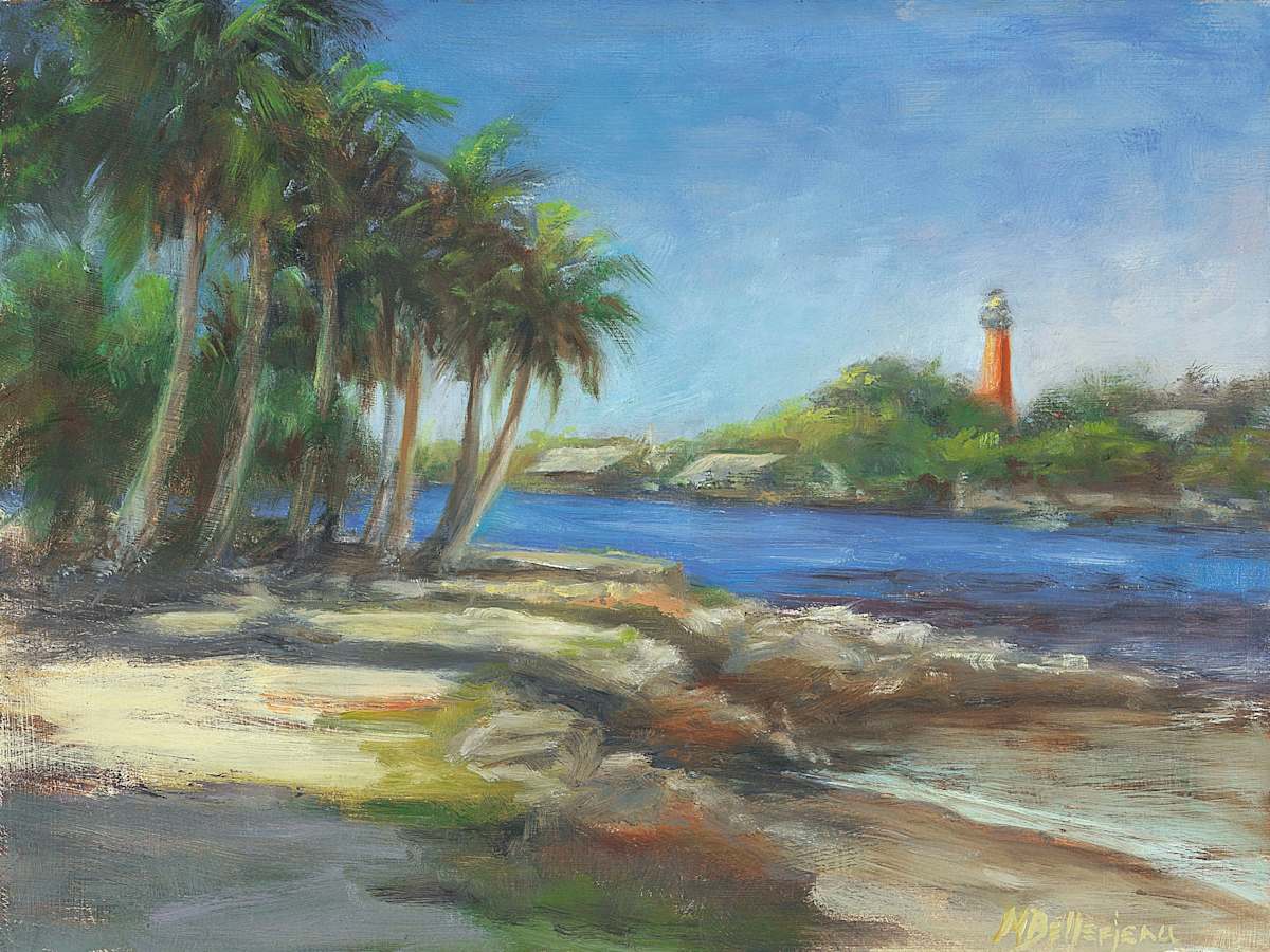 Jupiter Lighthouse from Deboise Park by Michaelann Bellerjeau 