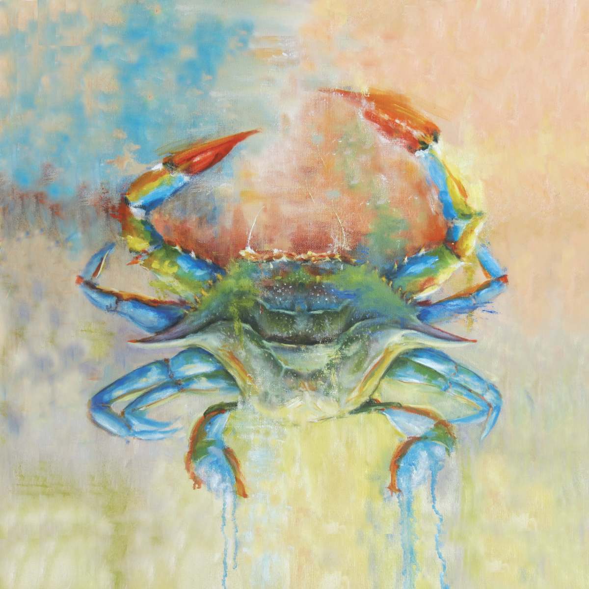 Cobalt Crab by Michaelann Bellerjeau 
