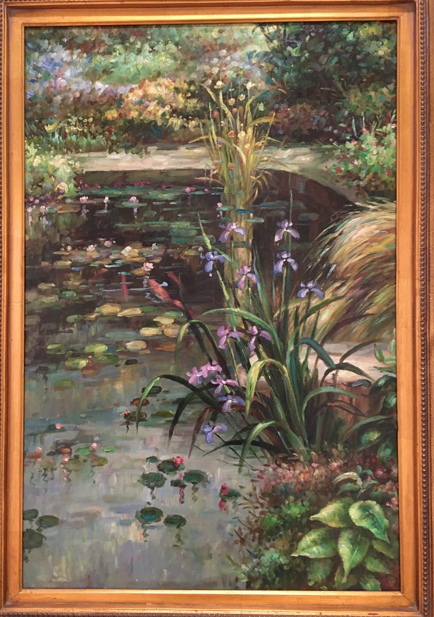 Water Lilies and Surrounding plants by Castanda 