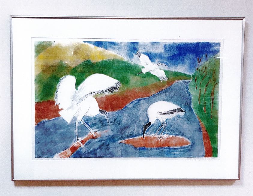 Storks and Rapeseed Field by Pamela Wedd Brown, Image 1.