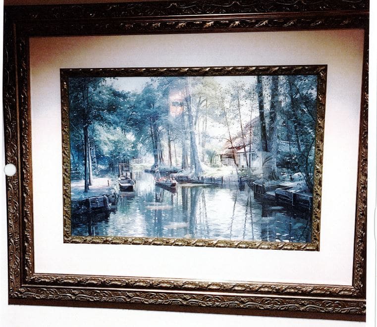 Landscape with Pond and Boats by Anonymous, Image 1.