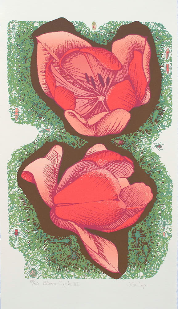 Bloom Cycle III "Nymphs" by Hannah B for Janet Gallup 