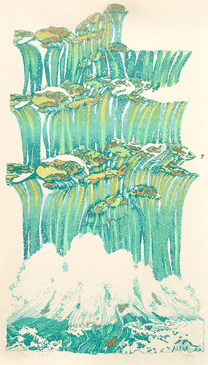 Waterfall I "Flow" by Hannah B for Janet Gallup 